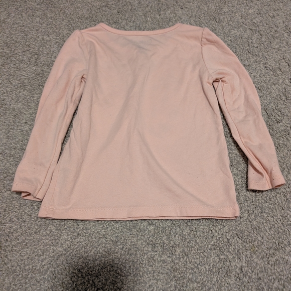 OshKosh B'gosh Peach Butterfly Long Sleeve Tee - Picture 3 of 3